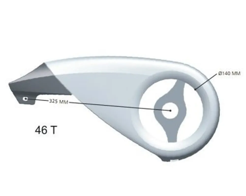 Rechtstreeks Van De Fabrikant KETTINGSCHERM 28 HES XTENSION 46T SMOKE