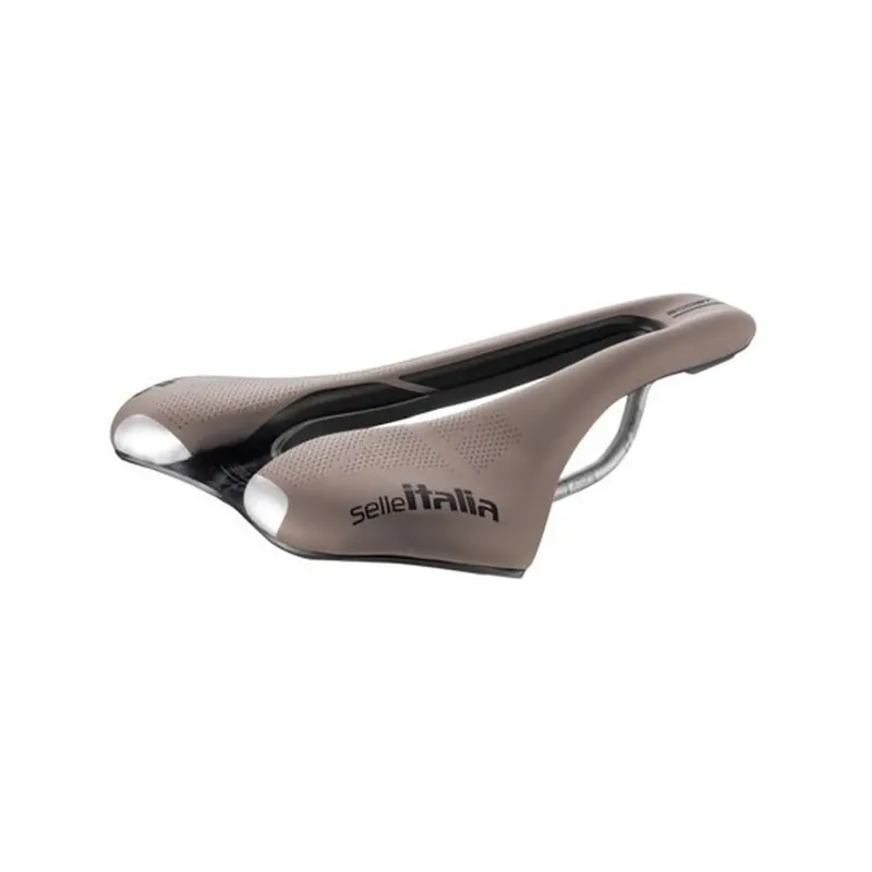 Zadel Selle Italia SLR Boost Gravel Superflow Titanium S3 Bruin Dagaanbieding