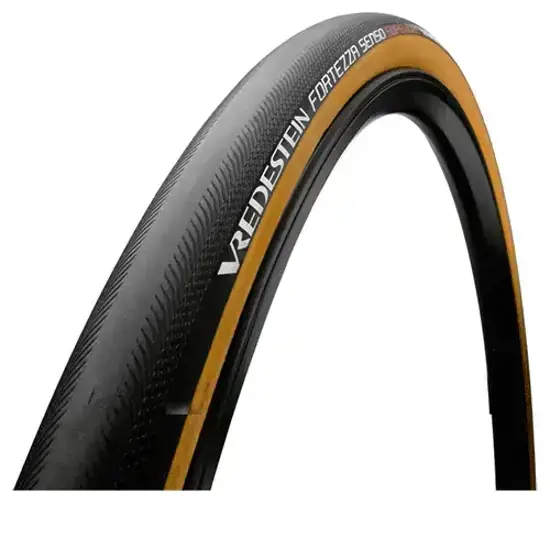 Tijdelijk Beschikbaar Vredestein 25-622, Fortezza Senso Superiore 700x25C, AWS, Black/Transparent-Yellow, Faltreifen, TPI 320