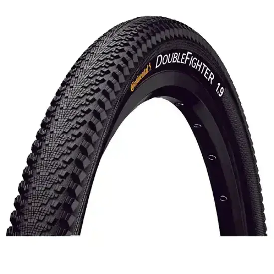Koop Online Continental 37-622, DoubleFighter III, TPI 3/180, Draadbanden, Zwart