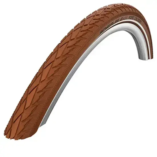 Speciale Aanbieding Schwalbe 42-622, ROAD CRUISER K-Guard, Active Line, SBC, EPI 50, Brown-Reflecterende streep