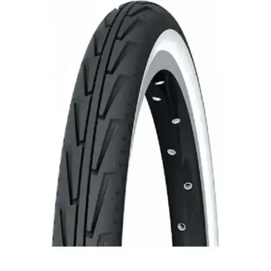 Flitsaanbieding MICHELIN 37-451, CITY J ACCESS LINE 20x1.375,TPI22 White/Black, Drahtreifen