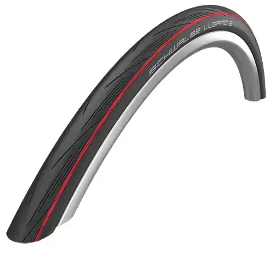 Schwalbe 25-622, LUGANO II K-Guard, Active Line, Silica, EPI 50, Red Stripes Finale Uitverkoop