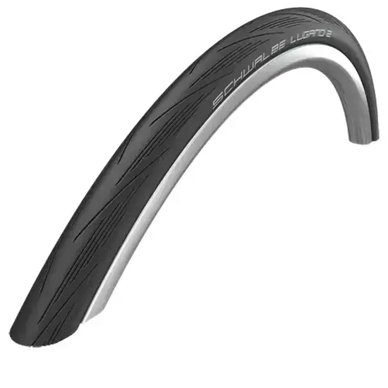 Laatste Versie Schwalbe 25-622, LUGANO II K-Guard, Folding, Active Line, Silica, EPI 50, Blauwe Stripes
