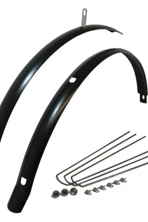 Actieprijs Spatbordset Trek Curana mat zwart, inclusief bevestigingsmaterialen - 428301