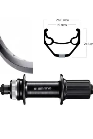 Achterwiel Roland 28" uitval cassette Shimano 8/9/10v Disc Centerlock FH-QC300 ZAC2000 zwart Lage Kosten