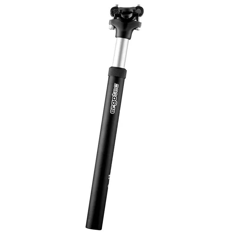 Populair Ergotec zadelpen verend SP-5.0 31.6x350mm zwart