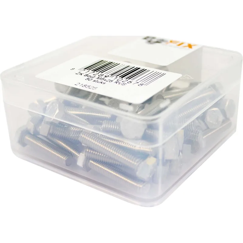 Bofix doos bout zeskante kop M5x25 RVS (50 stuks) Weekendaanbieding