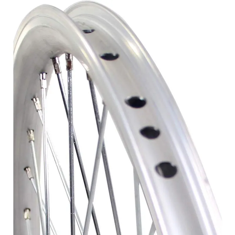Snelle Levering Roland achterwiel 24 x 1.75 remnaaf Alu V-profil zilver