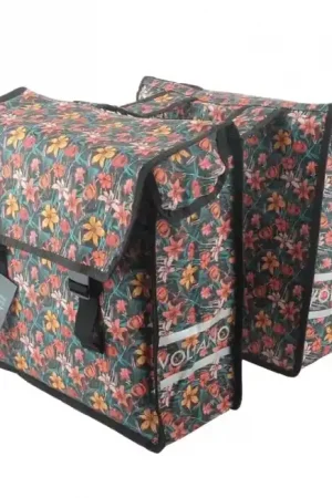 Aanbieding Voltano Voltano Dubbele Fietstas Floral Elegance