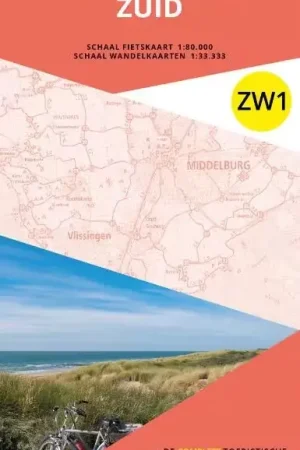 Dagaanbieding ANWB ANWB Fiets en wandelknooppuntenkaart ZW1 Zeeuwse Kust zuid