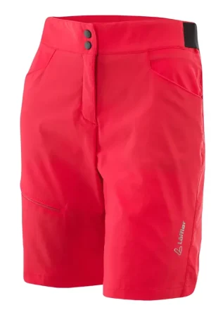Löffler Shorts Comfort - E CSL dames - Rood Hoge Kwaliteit