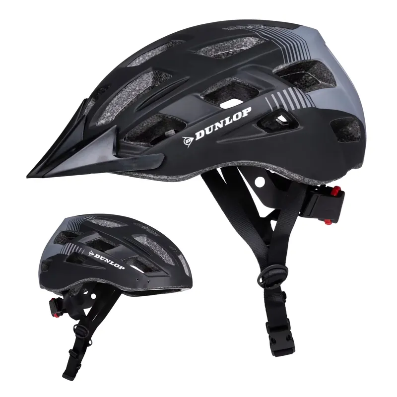 Dunlop Fietshelm - Mountainbike Helm - Zwart Hoge Kwaliteit