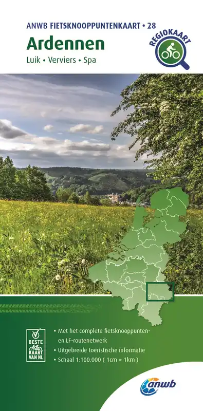 Express Levering ANWB ANWB Knooppuntenkaart 28 Ardennen