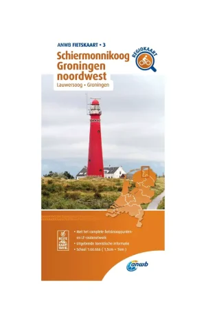 ANWB ANWB Fietskaart 3 - Schiermonnikoog-Groningen Noordwest Koop Vandaag