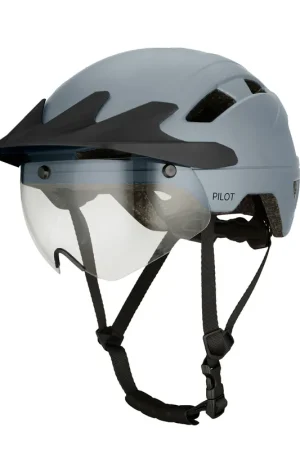 Koop Online Go-off PILOT fietshelm met regencap