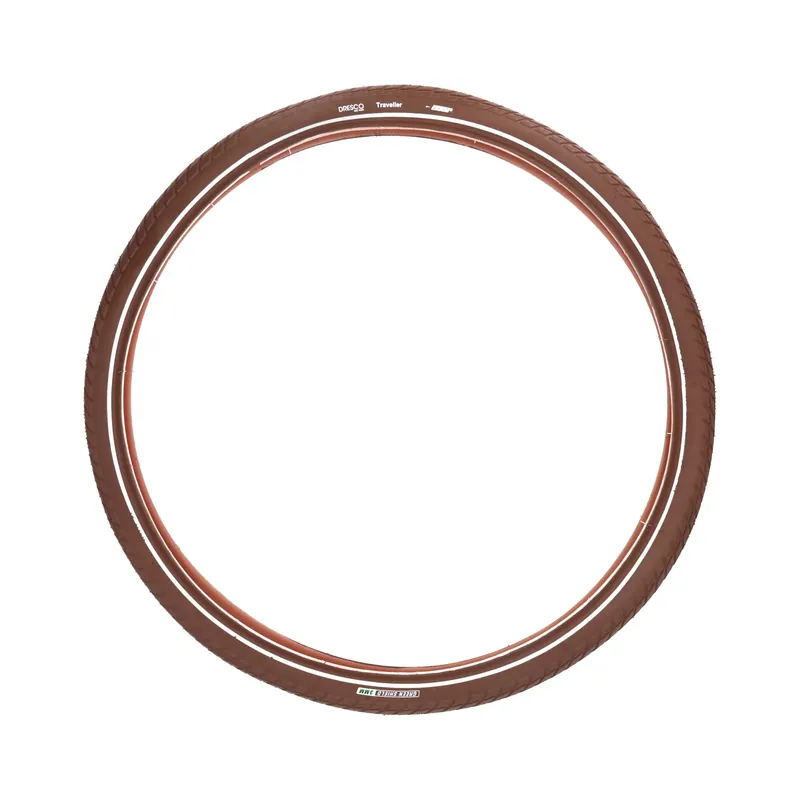 Dresco Buitenband Traveller 28 x 1.75 met Reflectie Bruin Exclusieve Aanbieding