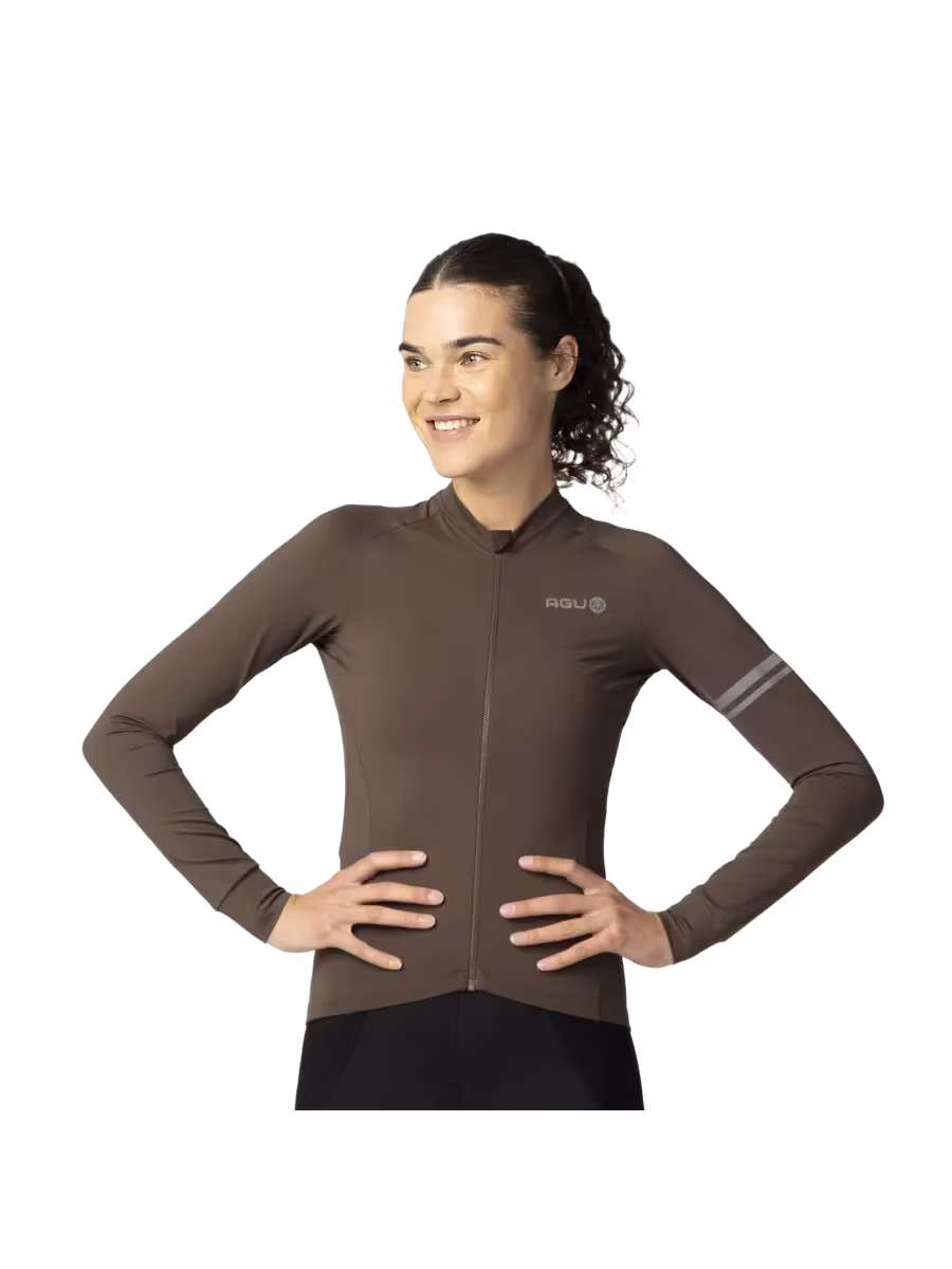 Flitsaanbieding Agu Solid Fietsshirt Lange Mouwen Performance Dames