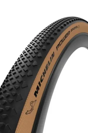 Beperkt Aanbod Michelin Power Gravel Vouwband 28x2.25" - Zwart/Bruin