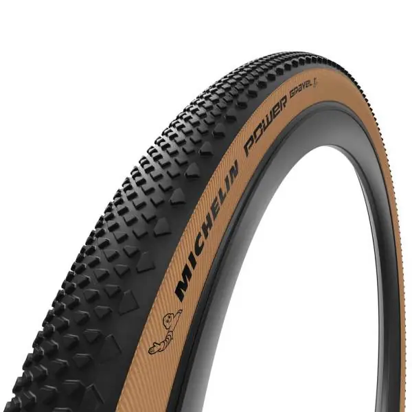 Beperkt Aanbod Michelin Power Gravel Vouwband 28x2.25" - Zwart/Bruin