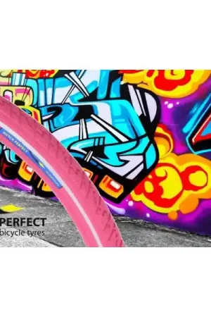 Dutch Perfect Buitenband 28x1 1/2" Reflectie - Roze Gereduceerde Prijs