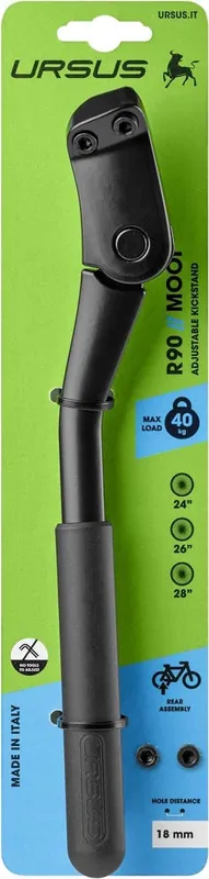 Ursus standaard R90 Mooi+ achtervork 18mm zwart Laatste Versie
