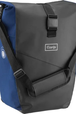 Uitverkoop Clarijs fietstas solobag 24L zwart-blauw