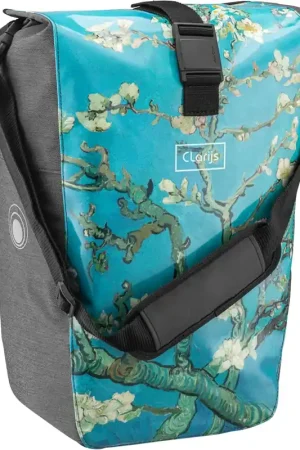 Speciale Aanbieding Clarijs fietstas solobag 24L Van Gogh almond blossom