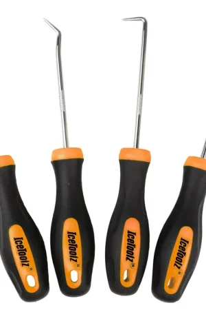 Beperkte Voorraad IceToolz haak set, recht, 45gr, 90gr, gebogen, 4-delig