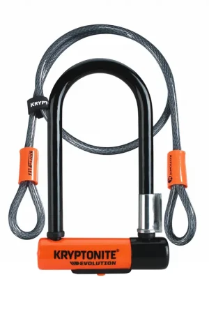 Kryptonite beugelslot Evolution Mini-7 met kabel ART2 Betrouwbaar