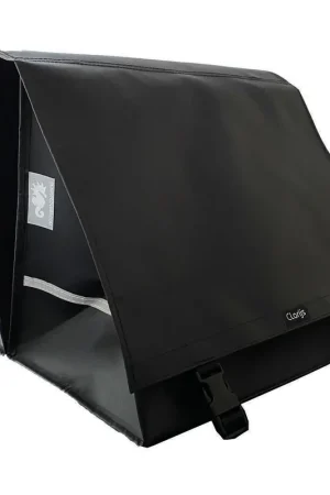 Clarijs fietstas dubbel XXL PVC 70L met uitsparing zwart Direct Beschikbaar