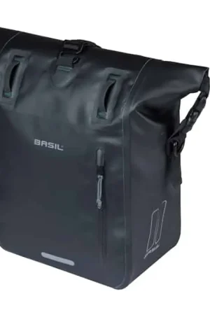 Basil fietstas enkel Rivo M MIK Hooks zwart 12-15L Rechtstreeks Van De Fabrikant