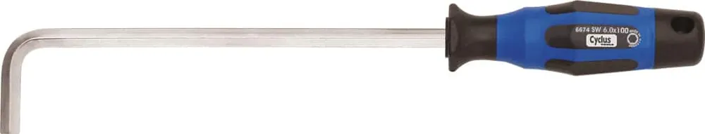 Cyclus inbussleutel 6mm, haaks, met handvat Must-Have
