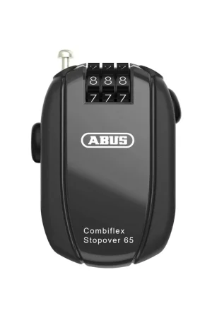 Abus kabelslot code Combiflex StopOver 65 zwart Beperkte Voorraad