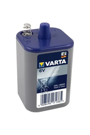 Varta batterij 6V blok m/veer (1) Alleen Vandaag