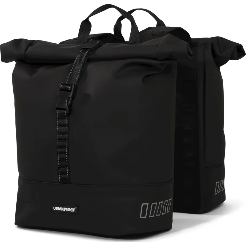 Urban Proof double rolltop bag 38L recycled zwart Shop Nu