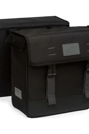 Gereduceerde Prijs New Looxs fietstas dubbel Origin Hybride zwart 34L