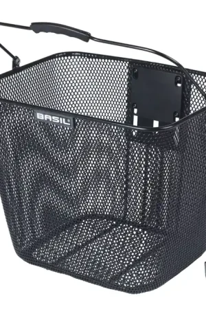 Basil mand Bilbao KF + stuurpenhouder zwart Shop Nu