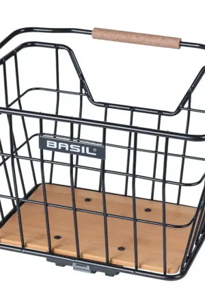 Basil mand Nordland MIK 23L zwart/bruin 33×23,5×19,5cm Uitverkoop