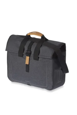 Koop Vandaag Basil fietstas enkel Business Urban dry charcoal 20L