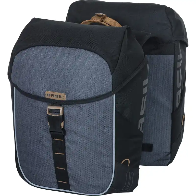 Basil fietstas dubbel Miles zwart 32L Seizoensaanbieding