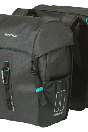 Actieprijs Basil fietstas dubbel Discovery 365D zwart melee 18L