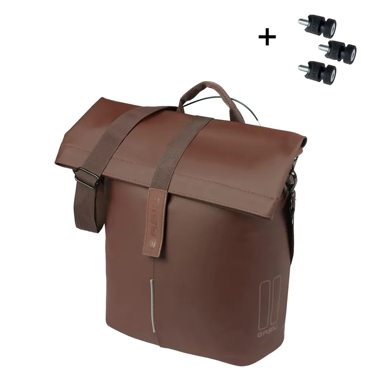 Lage Kosten Basil shoppertas City MIK Studs bruin 14-16L