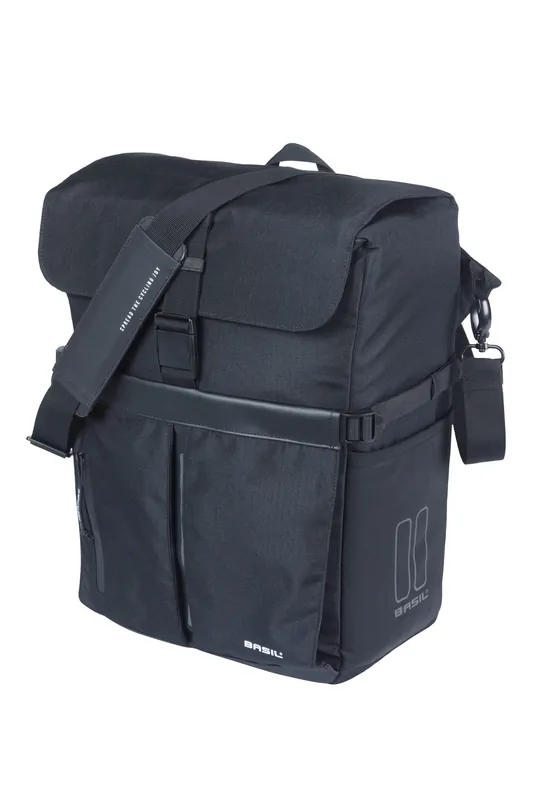 Basil schoudertas Move MIK Studs zwart 15L Weekendaanbieding
