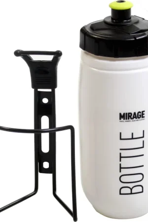 Beperkt Aanbod Mirage bidon met houder 600cc wit