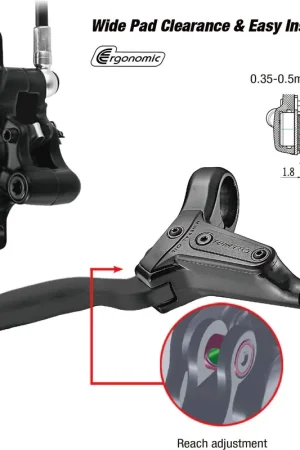 Tektro schijfremset HD-T386 LH zw Tijdelijk Beschikbaar