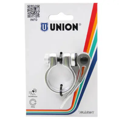 Union zadelpenklem m/snelsp 31.8 zi Flitsaanbieding