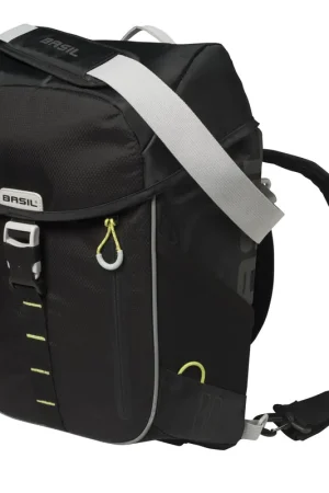 Rechtstreeks Van De Fabrikant Basil rugtas Miles daypack zwart lime 17L