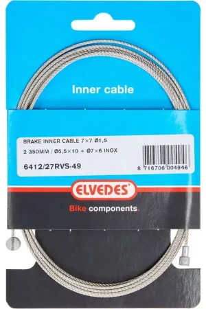 Bestel Nu Elvedes rem binnenkabel rvs 49draads 2 nippels ton 7×6 peer 5.5