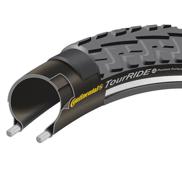 Continental Buitenband 28×1 1/8 RideTour R – Zwart – 28-622 Beperkte Voorraad
